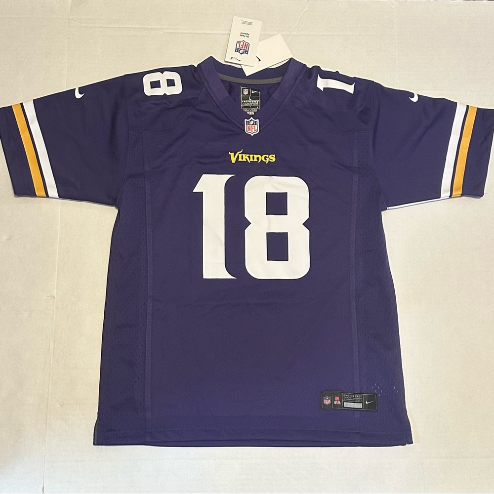 Minnesota Vikings Justin Jefferson NFL Jersey NWT Youth Large